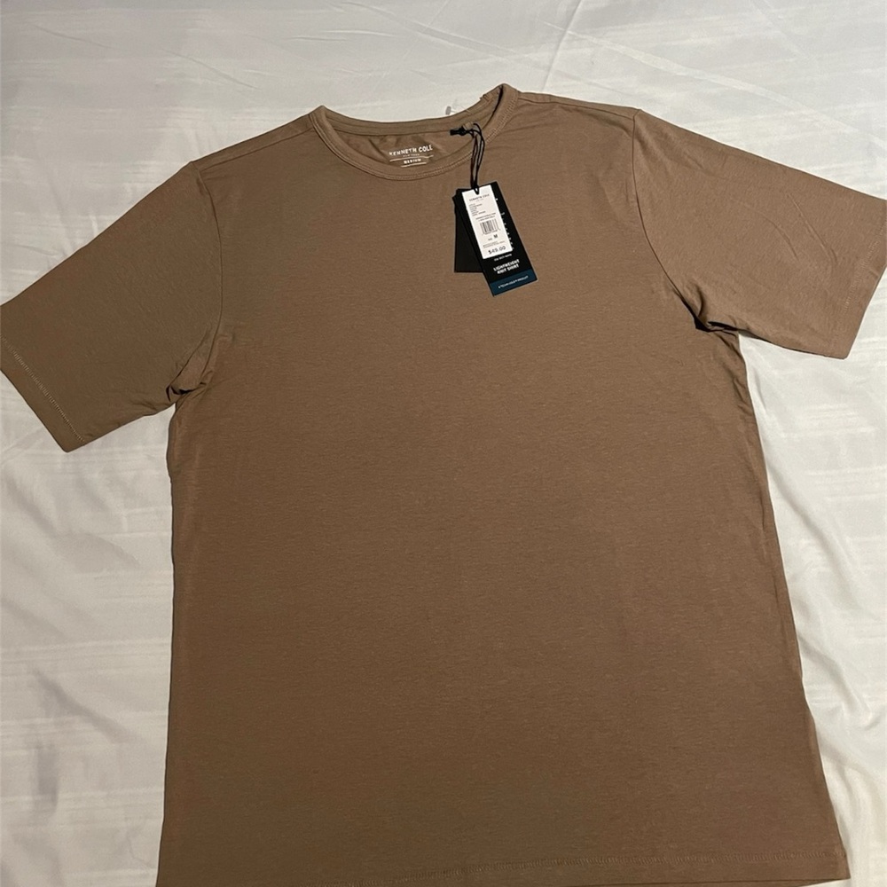 Kenneth Cole Tan Short Sleeve Tee